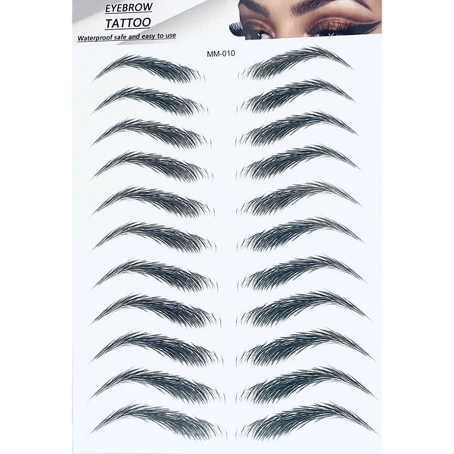 eyebrow tatoo sticker