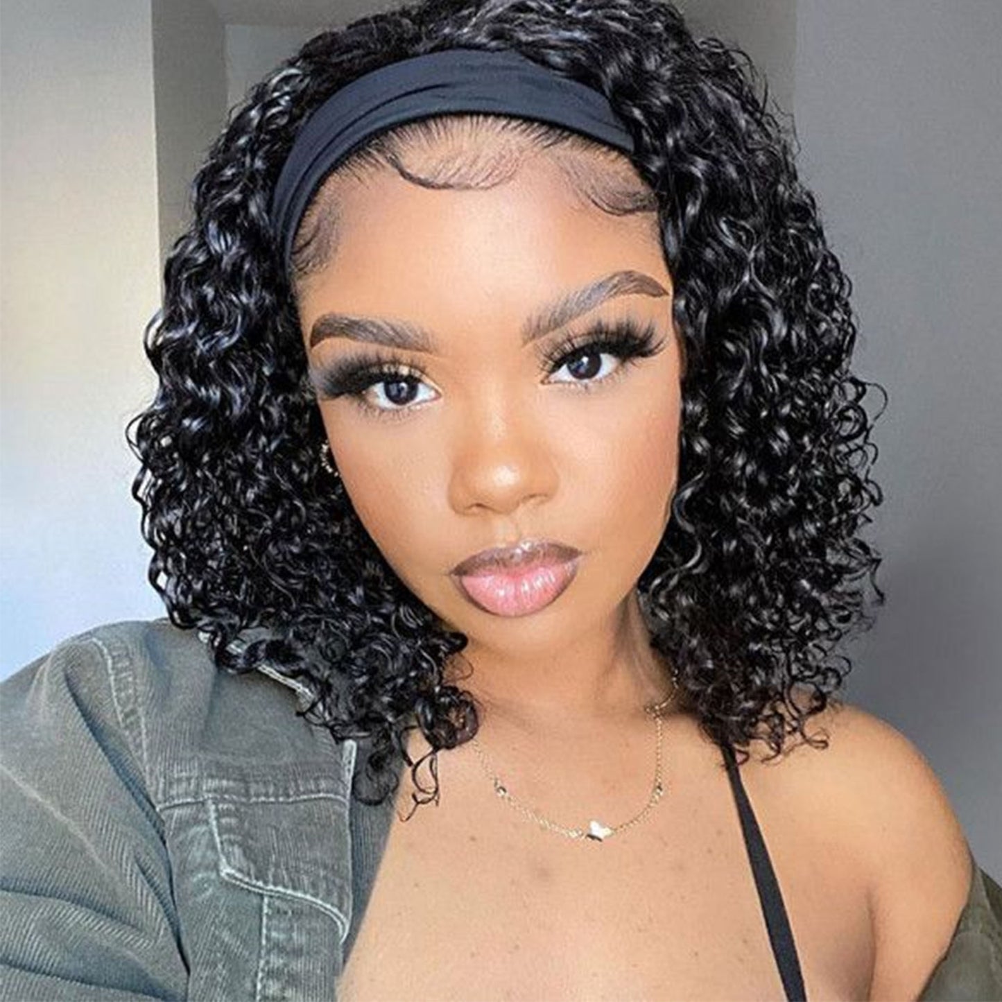 headband wig curly