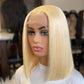 13x4 lace Bob wig Straight Blonde